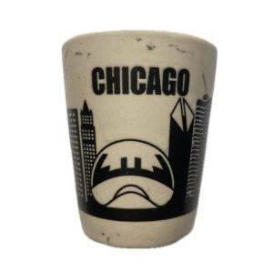 Chicago skyline engrave shot glass