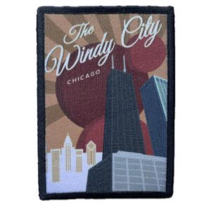 The windy city John Hancock tower iron on patch