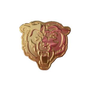 Chicago Bear team logo shinny pin