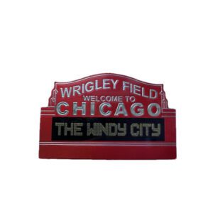 Chicago Wrigley field sign foil magnet